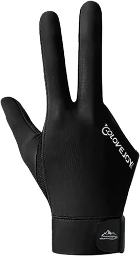 Miniatura 15 de Guantes de billar de 3 dedos, guantes de billar para mano izquierda y diestra, transpirables, antideslizantes, para billar
