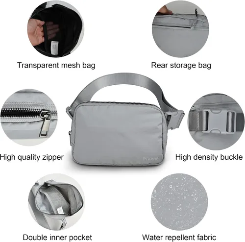 Miniatura 4 de SNDMOR Bumbag unisex, Gris