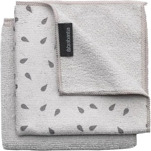 Miniatura 9 de Brabantia 2 paños de limpieza de microfibra (gris oscuro) trapos higiénicos absorbentes para lavar, limpiar y secar (12 x 12)
