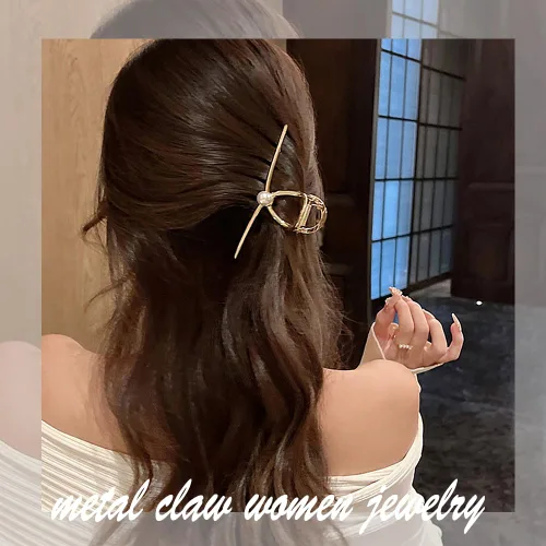 Miniatura 5 de Mehayi 3 PCS Pinzas de Garra de Metal Grandes para Cabello Grueso y Pesado, Pinzas de Sujeción Antideslizantes Grandes con Mordaza para Cabello