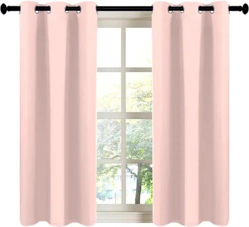 Miniatura 97 de LA PALMA Cortinas opacas con aislamiento térmico y ojales, para sala de estar, dormitorio, paquete de 2 paneles