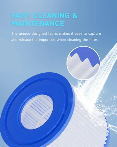 Miniatura 8 de AQUALTRA Cartucho de filtros para bañera de hidromasaje tipo VI compatible con Lay-Z Spa, 90352E 58323E 58323 58324 90427E Filtros inflables