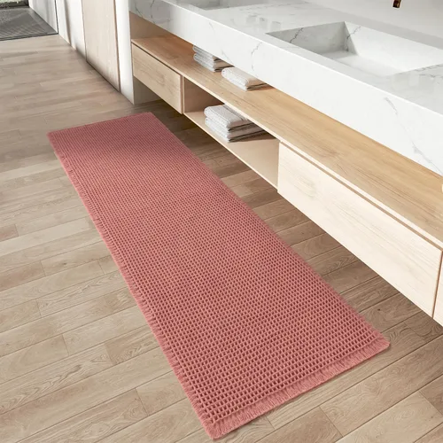 Miniatura 44 de AMOAMI Tapete de baño mejorado con diseño de gofre, súper absorbente, antideslizante, para suelo de baño, lavable a máquina, con borlas, tapetes