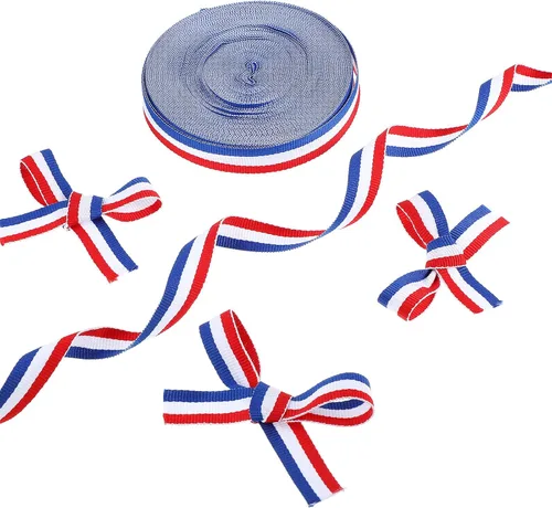 Miniatura 3 de Tenare 100 bolsas patrióticas de celofán de regalo a granel, de plástico, rojo, blanco, azul, bandera estadounidense, bolsas de celofán, bolsas de 4