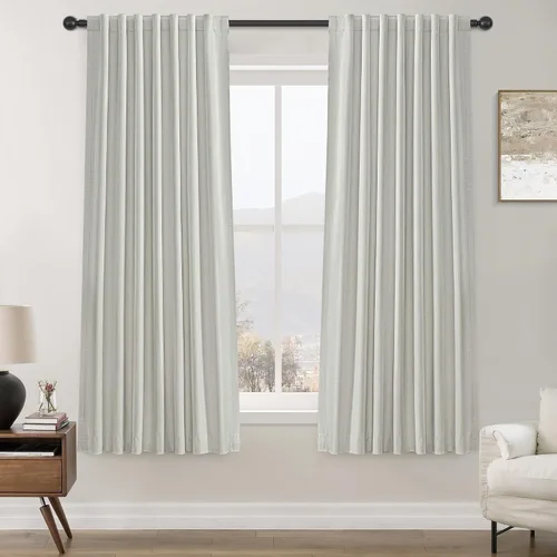 Miniatura 22 de Cortinas opacas de 54 pulgadas de largo para dormitorio, sala de estar, cortinas beige con aislamiento térmico, oscurecimiento de la habitación