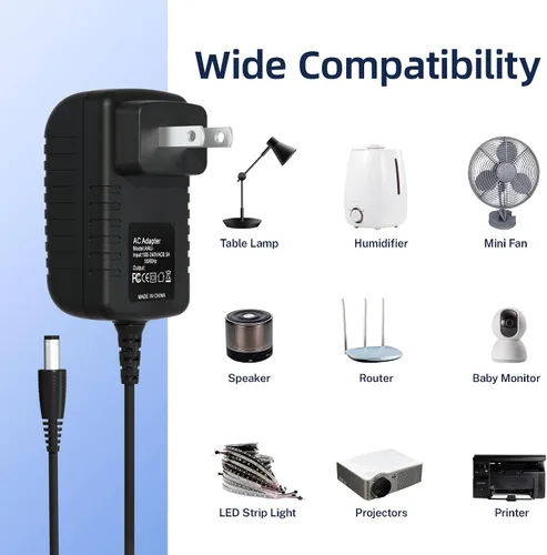 Miniatura 3 de ABLEGRID Fuente de alimentación de 12 voltios - Adaptador estándar de 2.5 amperios (12V 2.5A DC)