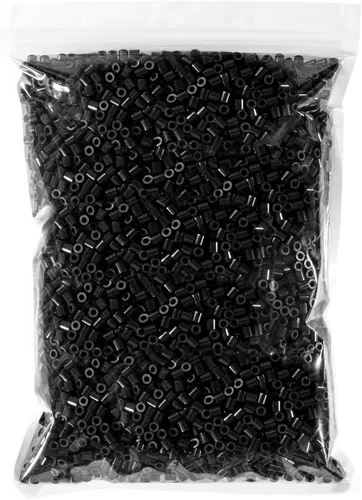 Fuse Beads 6000 cuentas de hierro fundido negro de 0.197 in compatibles con Perler y Hama