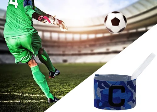 Miniatura 3 de ONLYKXY Captain Armbands 6x37CM/2.36x14.56 pulgadas Ajustable Líder Brazalete para Fútbol Baloncesto Voleibol Escuela Equipo Competición Entrenador
