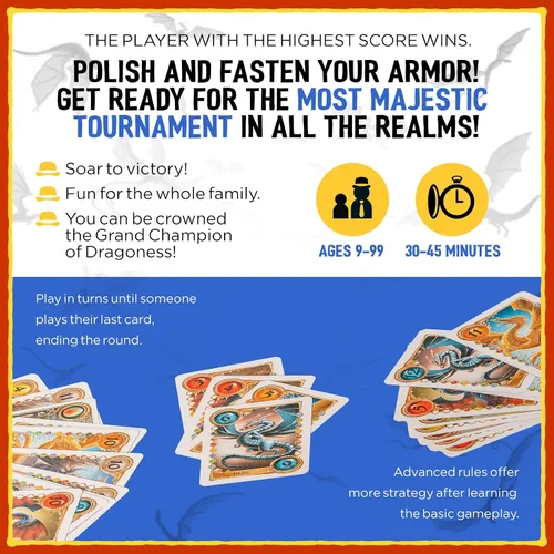 Miniatura 7 de Juego de cartas Reign of Dragoness de Grandpa Beck's Games Un juego estratégico de eliminación de mano de los creadores de Cover Your Assets