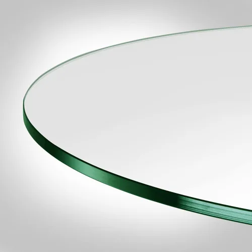 Miniatura 4 de Dulles Glass Superficie de Mesa de Vidrio Redonda de 12 Pulgadas - Templado - Superficie de Vidrio de 3/8 Pulgadas de Grosor, Pulido Plano Seguro