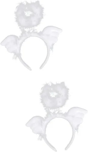 balacoo 2 Pcs Teenage Girl Clothes Dresses Trendy Teen Girl Trendy Clothes Dress for Teen Girls Wings Headwear Angel Headband for Cosplay Black