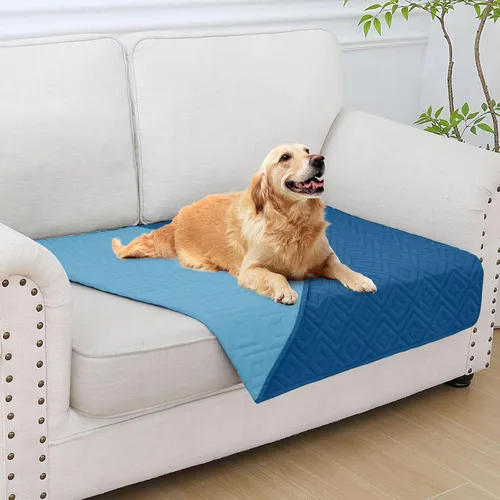 Miniatura 104 de hyha Manta impermeable para perro, manta suave para cama de perro, manta para mascotas, funda de sofá impermeable lavable para perros, fundas Gris