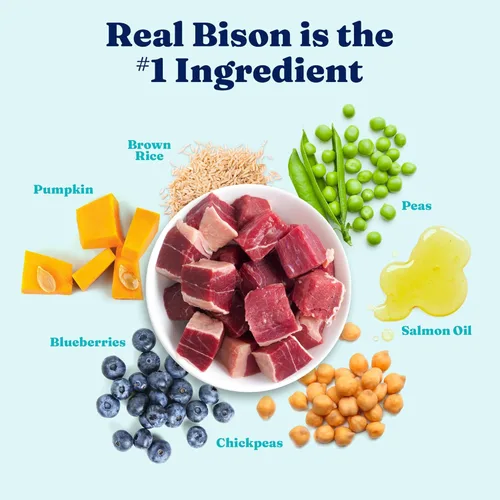 Miniatura 3 de Solid Gold Bison Alimento seco para perros grandes – Alto en proteína, croquetas de grano entero con bisonte real, arroz integral y Omega 3