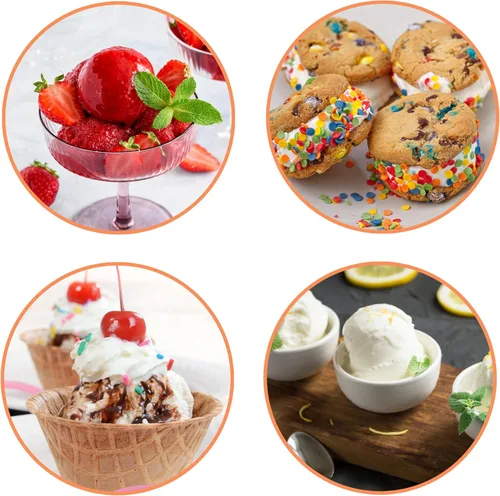 Miniatura 6 de Nostalgia Máquina Eléctrica de Helados – Estilo Salón, Máquina de Helado Suave a la Antigua Hace Yogur Congelado o Gelato en Minutos - Divertido