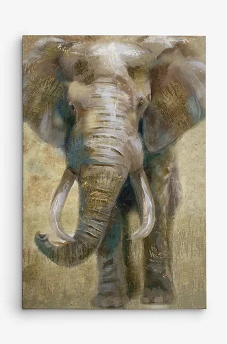 Miniatura 13 de Renditions Gallery Watercolor Elephant Gallery Wrapped Canvas Wall Art, 12x18, Black/White