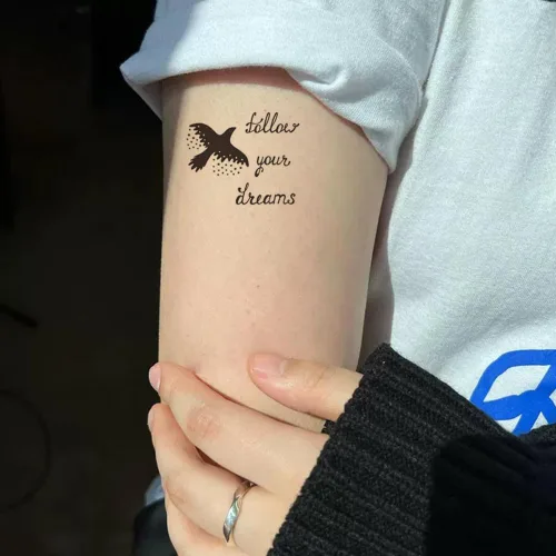 Miniatura 13 de 2 hojas de tatuajes temporales pequeños pequeños para mujeres y hombres, manos, cuello, muñeca, lindas calcomanías de tatuaje de dibujos animados