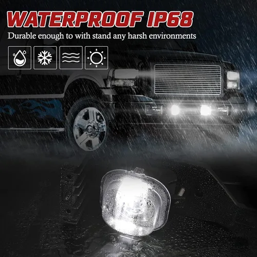 Miniatura 5 de BUNKER INDUST Luces de niebla LED para camionetas Ford F250 F350 F450 F550 SUPER DUTY de 2005, 2006 y 2007, kit de luces de niebla de parachoques
