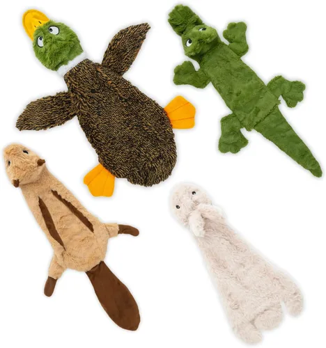 Miniatura 15 de Best Pet Supplies - Juguetes para cachorros y perros adultos, crujen y hacen chirridos, pato, verde claro aCrinkle Duck (verde claro)