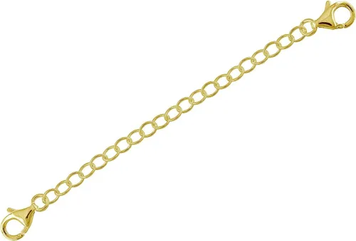 egemmall Extensor de conector de cadena de collar de plata de ley/cadena de seguridad con cierre de langosta