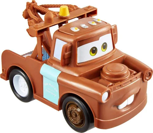 Disney Cars Toys Track Talkers Mater, 5.5 pulgadas, auténtico camión de remolque del personaje favorito de la película con efectos de sonido, regalo