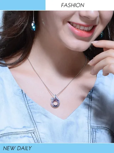 Miniatura 4 de PLATO H Collar de zorro de cristal lindo collar de aniversario para la cabeza y la cola para mujeres adolescentes niñas mamá regalos del día
