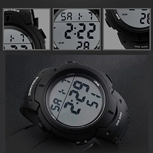 Miniatura 5 de AIMES Unisex Digital Watch with Luminous Display Sport Watches for Men and Women Multiple Functions and Comfortable Design 50m Waterproof Watch