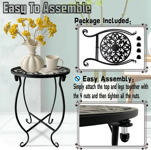 Miniatura 4 de Soporte para plantas de interior y exterior, soporte de metal para plantas de interior, soporte de hierro para macetas de flores, soporte