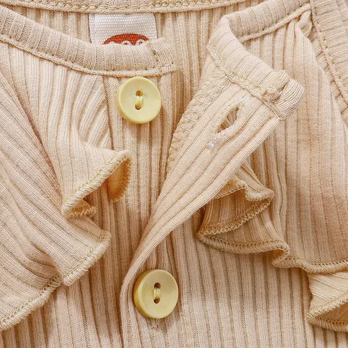 Miniatura 5 de CETEPY Ropa de bebé niña pequeña trajes de verano sin mangas overol halter de una pieza diadema