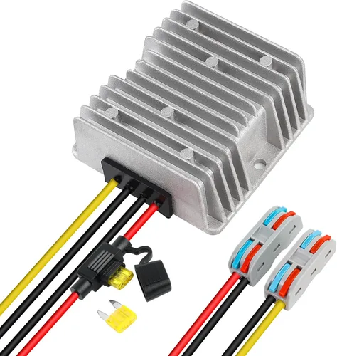 Miniatura 15 de Reductor de voltaje DC 8V-40V a 12V 3A 36W Convertidor de impulso automático de aumento y reducción de voltaje Módulo transformador impermeable