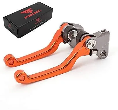 Miniatura 8 de FXCNC Palancas de embrague de freno pivotante de aluminio CNC compatibles con KX65 2000-2023, KX85 KX100 2001-2023, KX112 2022-2023, KX125 Verde