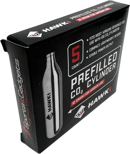 Miniatura 6 de Hawki Cartuchos de CO2 de 0.42 oz para pistolas de aire, pistolas BB, pistolas de Airsoft y accesorios de paintball