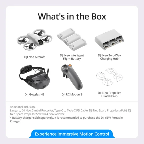 Miniatura 7 de DJI Neo Motion Fly More Combo, Mini Drone con cámara 4K UHD para adultos, dron autovolante de 135g que te sigue, despegue con la palma, seguimiento