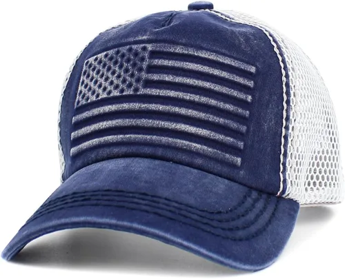 Miniatura 275 de KBETHOS Tactical Operator Collection USA Fishing Mesh Ballcap Flag Patch America Outdoors Trucker Baseball Cap