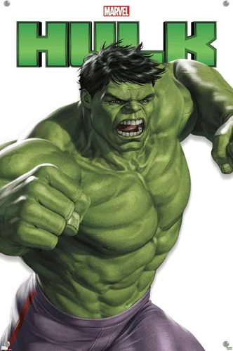 Miniatura 4 de Trends International Marvel Comics - Póster de pared de la serie de características de Hulk, 14.72 x 22.37 pulgadas, paquete de póster premium