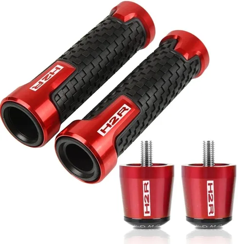 Miniatura 6 de SCUUBE Handlebar Plug for Kawasaki H2 H2R 2015-2016 Motorcycle Handlebar Hand Grips Anti Skid Handle Bar Cap Ends Plug CNC Aluminum Accessories Black