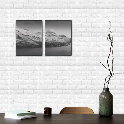 Miniatura 3 de 30 piezas de paneles de pared 3D, papel tapiz de ladrillo falso autoadhesivo de espuma, paneles de pared de ladrillo falso de piedra