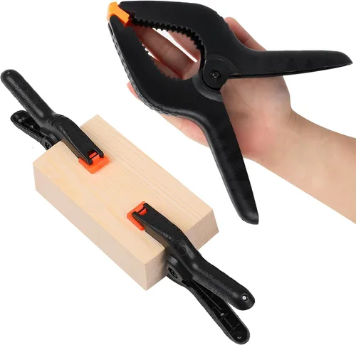Miniatura 6 de Paquete de 2 abrazaderas de resorte, clips de plástico de 8.5 pulgadas, clips de fondo pequeños, abrazaderas resistentes, clips de resorte