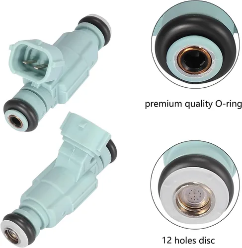 Miniatura 3 de TA-VIGOR 4 piezas Inyector de combustible Compatible con Kia Spectra Spectra5 Soul Hyundai Elantra 2008 2009 2010 2011 2012, Inyector de combustible