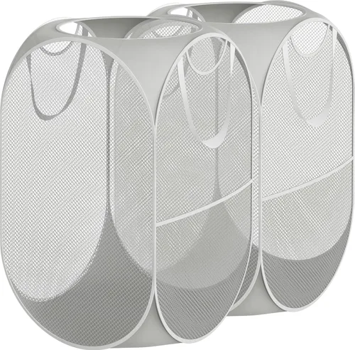 Miniatura 9 de Simple Houseware Mesh Pop-Up - Cesta de lavandería. Azul Oscuro
