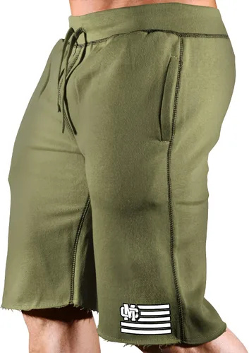 Miniatura 2 de Monsta Clothing Co. - Pantalones cortos para entrenamiento de culturismo (MC-CrestFlag)