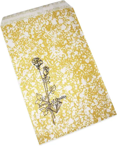 Miniatura 7 de CuteBox Goldtone Jewelry - Bolsas de regalo de papel plano de calidad, 100 unidades (4 x 6 pulgadas) para venta al por menor, mercancía, embalaje