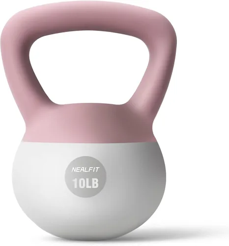 Miniatura 16 de NEALFIT Pesas rusas suaves de 5 libras/10 libras/15 libras/20 libras/25 libras, juego de pesas rusas con agarre antideslizante suave
