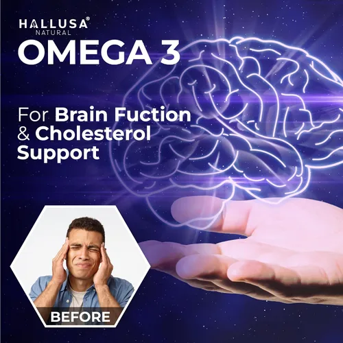 Miniatura 9 de HallOmega3 Suplemento de aceite de pescado Omega 3, 1000 mg de aceite de pescado con 800 mg de omega-3, incluyendo EPA y DHA, apoyo
