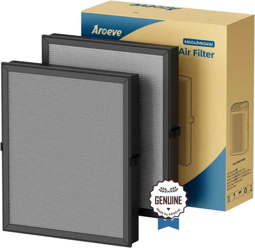 Miniatura 8 de Filtro de aire AROEVE MK04 adecuado para MK04 para polvo, caspa de mascotas, humo, polen para dormitorio y oficina - Versión estándar (paquete de 2)