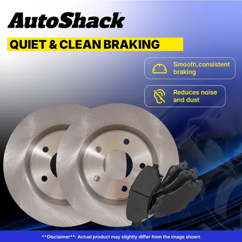 Miniatura 7 de AutoShack 10.91" (277 mm) Rotores de freno ventilados delanteros + pastillas de freno cerámicas de reemplazo para 2002-2010 Subaru Impreza 2003-2005