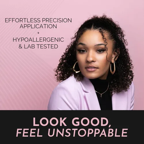 Miniatura 8 de Luxillia Delineador de ojos magnético para pestañas magnéticas, sujeción más fuerte mejorada, aspecto más natural, impermeable, a prueba de manchas