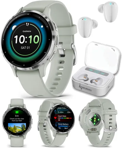 Miniatura 14 de Reloj inteligente Garmin Venu 3 GPS con pantalla AMOLED de 45 mm, características avanzadas de salud y fitness, hasta 14 días de batería, modo