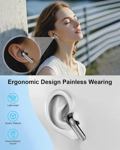 Miniatura 7 de Auriculares inalámbricos Samsung para Samsung Galaxy A17 A16 S26 Ultra S26+ S25, auriculares intrauditivos Bluetooth para iPhone17 Pro Max