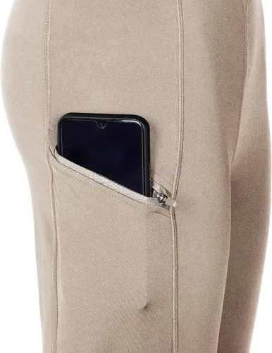 Miniatura 3 de Willit Pantalones de equitación para niñas, pantalones ecuestres para niños, parches de rodilla, mallas escolares con bolsillos con cremallera