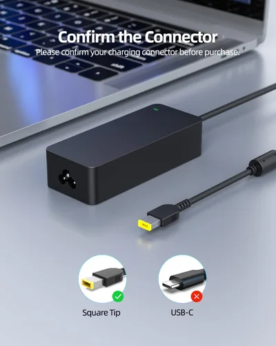 Miniatura 2 de Cargador de punta delgada de 90 W compatible con Lenovo Yoga 730-15IWL 730-15IKB 720-15IKB 720S-15IKB 720S Touch-15IKB, IdeaPad 330-17ICH 330-15ICH